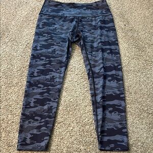 Blue Camouflage Leggings